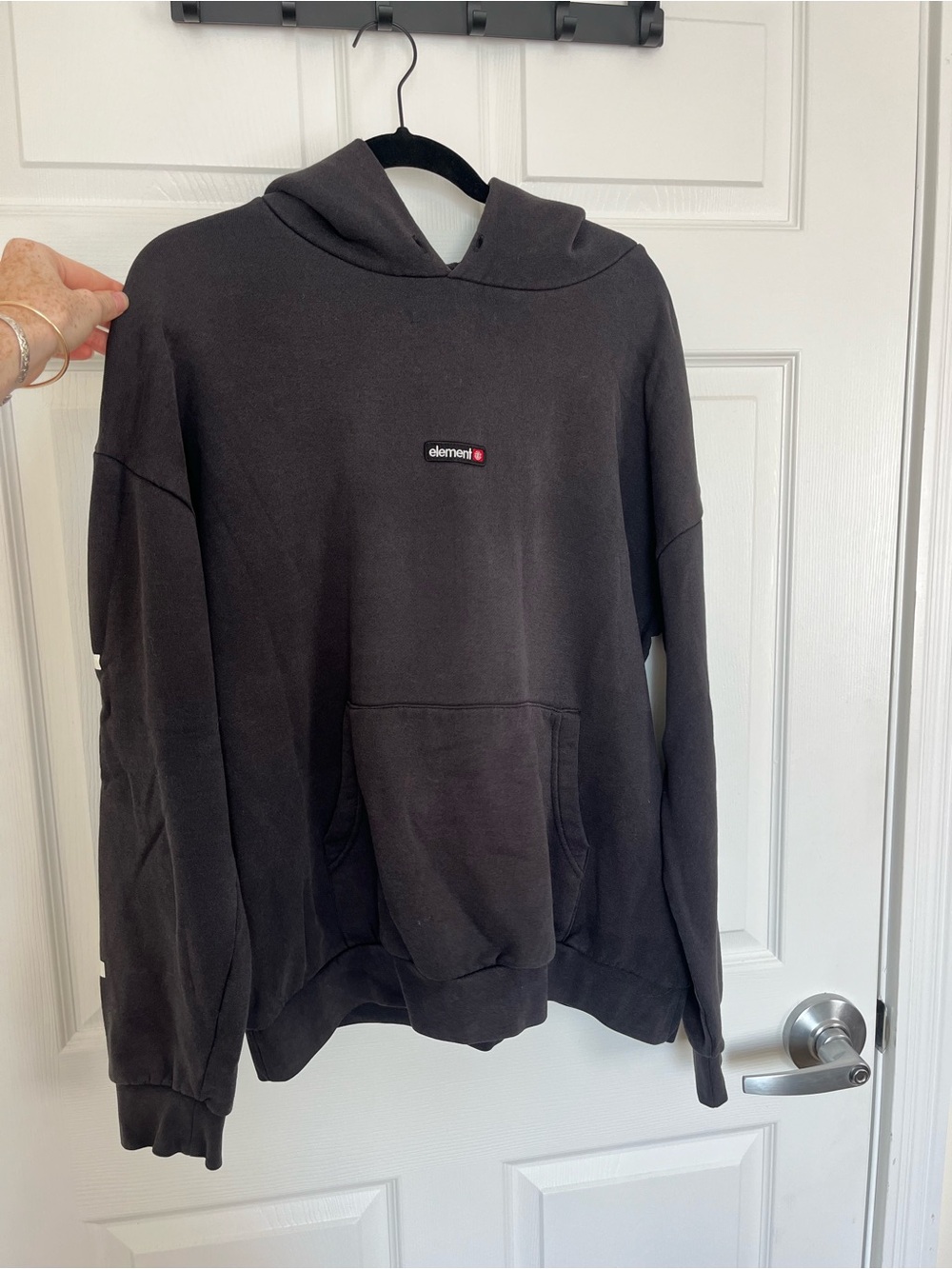 Element Black Pullover Hoodie with Small Chest Logo